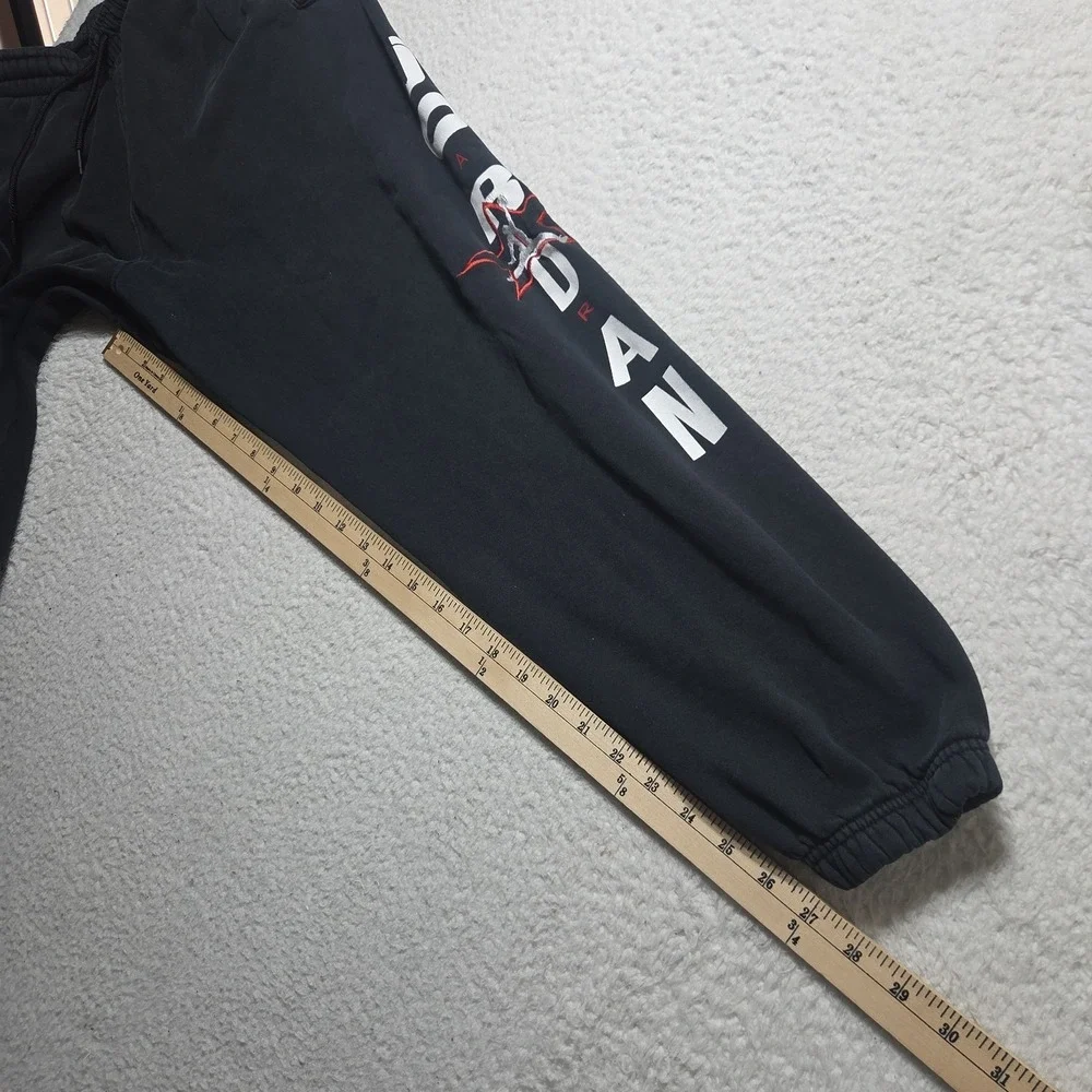 Jordan Jumpman Fleece Joggers Tapered Sweatpants Men's Size Medium Faded Black